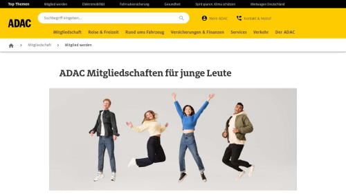 Webcapture/Screenshot der Webseite https://www.adac.de/mitgliedschaft/mitglied-werden/adac-jung-und-mobil/